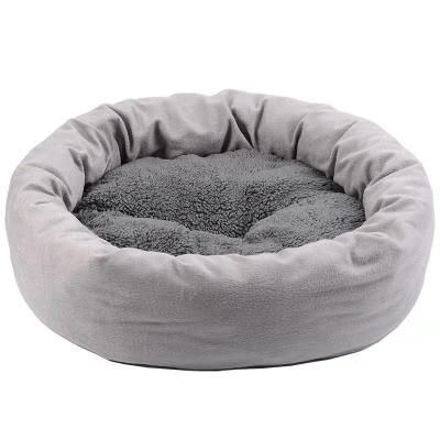 China Sustainable Pet Bed Dog Fleece Fabric With Cotton Filling Removable Washable All Seasons for sale