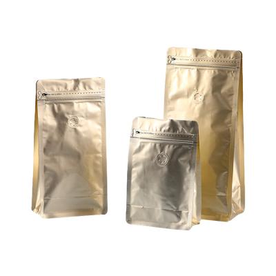 China Moisture Proof Custom Food Package Ziplock Bag Keep Dry Coffee Flat Bottom Pouch for sale