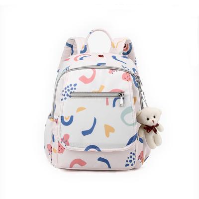 China Waterproof Mommy Bag Backpack Multifunctional Diaper Backpack Waterproof Mummy Diaper Backpack for sale