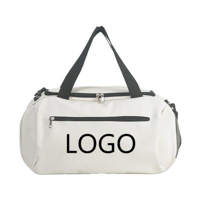 China Oxford Custom Logo Large Capacity   Waterproof Women Weekend Men Duffel Yoga Training  Soccer Travel Sports Gym Bag for sale