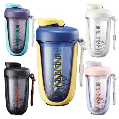 China Latest Viable Gym Water Bottle Portable Outdoor Sports Fitness Protein Shaker Cup Gym Sports Water Cup for sale