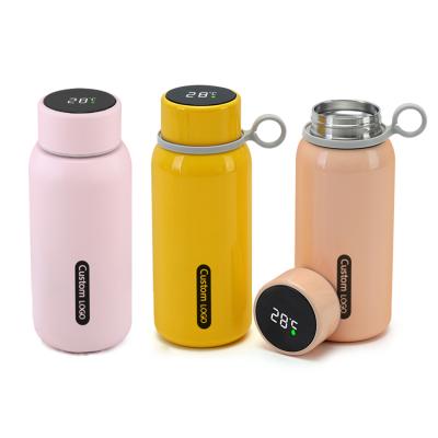 China New Viable Smart Display Temperature 304 Stainless Steel Milkshake Water Cup Bottle Vacuum Thermos Mug for sale