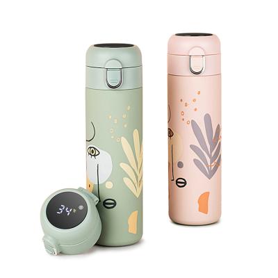 China 480ML Portable Smart Ladies Flask Portable Smart Ladies High Value Net Children's Water Cup Large Capacity Stainless Steel Mugs for sale