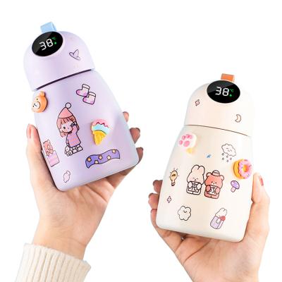 China Cute 304 Stainless Steel 400ml Belly Vacuum Flask Thermos Cup Water Bottle Vacuum Mug Cup Children Smart Viable Student Large for sale