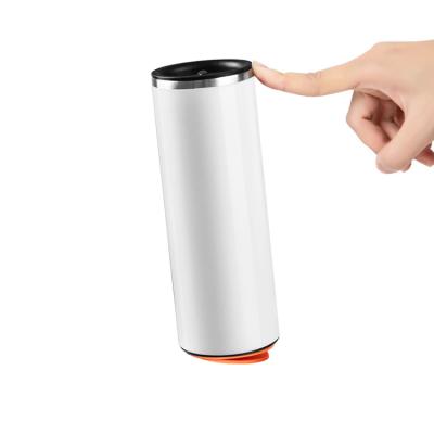 China Customized Double Wall Tumbler PORTABLE Logo Over-slip Suction Cup Stainless Steel Vacuum Flask Cups Creative Gift Thermos With for sale