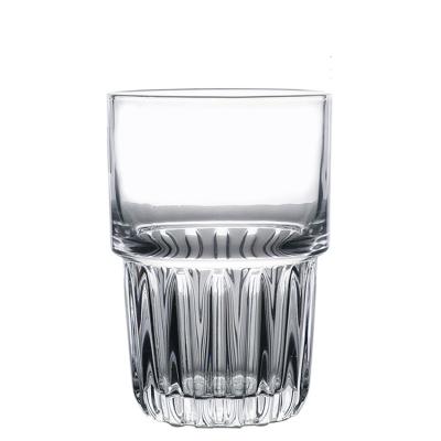 China Wholesale Artistic Round Tumbler Cheap Double Wall Juice Glass Soda Cup Drinking Glass for sale