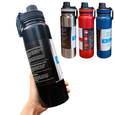 China Sustainable 600ml Logo Custom Loose Powder OEM Bpa Coated Double Wall Stainless Steel Insulated Metal Sports Drink Water Bottle for sale