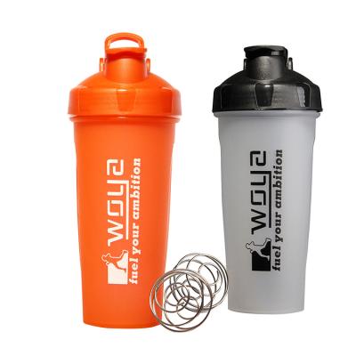 China Large Capacity Sports Shaker Cups Color Protein Plastic Shaker Bottle With Custom Logo Fitness Mixing Ball Viable Wholesale for sale