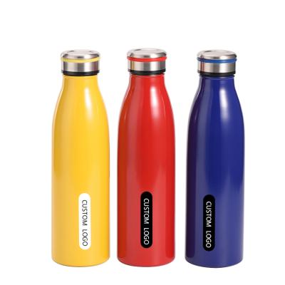 China New Logo 750ml Custom Viable One Piece Stainless Steel Vacuum Flask Taza Termo Portable Large Capacity Thermal Water Bottle for sale