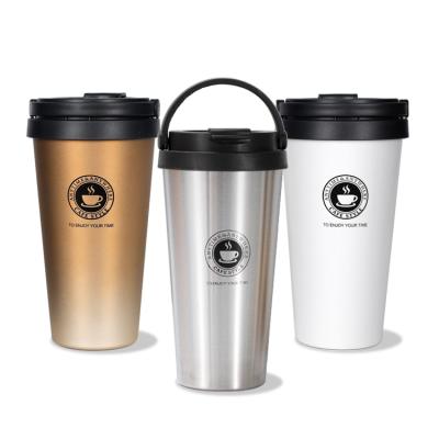 China Stainless Steel Tumbler Cups Double Wall Travel Car Coffee Mug Viable Vacuum Insulated Water Tumbler Cups for sale