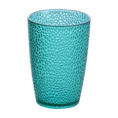 China Bar Restaurant Gargle Cup Durable Color Thickened PC Dot Cup Transparent Plastic Beverage Cup for sale