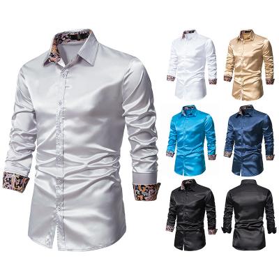 China Wholesale Anti-Wrinkle Heavyweight Faux Leather Oversized Casual Shirts Matte White Teenagers Hawaiian Shirts for sale