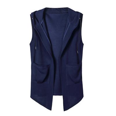 China Factory Direct Selling QUICK DRY Men's Sports Fitness Hooded Sleeveless Vest for sale