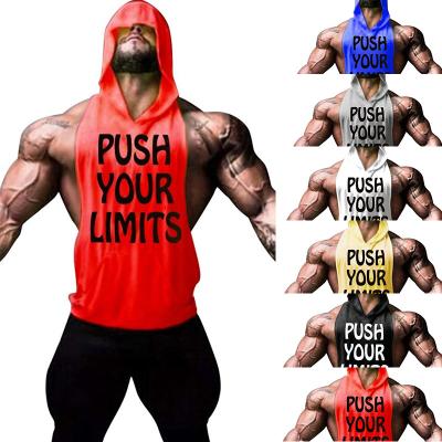 China Factory Outlet QUICK DRY Sports Invest Mens Sleeveless Hoodie Plus Size Fitness Vest for sale