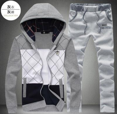 China Breathable Mens Sporty Running Tracksuit Set Full Zipper Casual Jogging Sweat Suit for sale