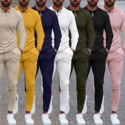 China Long Men's Jogging Wear Sports Breathable POLO Shirts Fitness Training Wear Tracksuit for sale