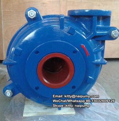 China 6/4 E -AH Rubber & Metal Liner  Sand Ash Horizontal Slurry Pump for sale