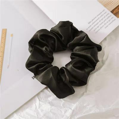 China Fashion new fashion satin pure color headband multifunctional ladies high simple elastic hair tie for sale