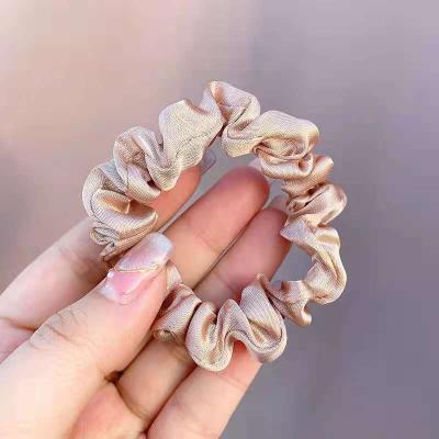 China Fashion Wholesale High Quality Fashion Satin Hair Tie Hair Band Elastic Hair Band For Girls for sale