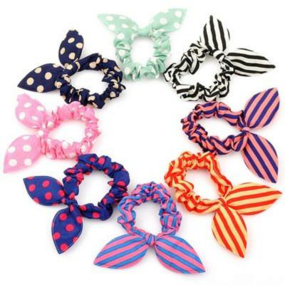 China Wholesale Bunny Ears Hair Accessories Headdress Bunny Ears Hair Accessories Headdress Fabric Two Color Hair Tie Girls Cute Fashion Hair Band for sale