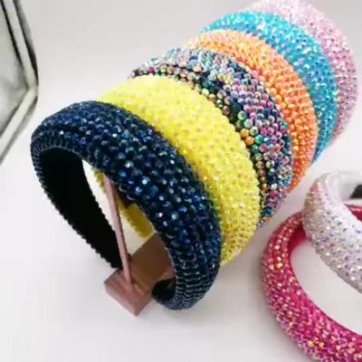 China Wholesale Custom Fashion Fashion Luxury Designer Headband Ladies Rhinestone Crystal Headband for sale