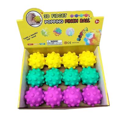 China Creative Pinch Mini Ball Toy Hand Relaxing Toy Vent Ball Children Pinched Toy Wholesale Fidget Popping Soft Funny Squeeze Ball for sale