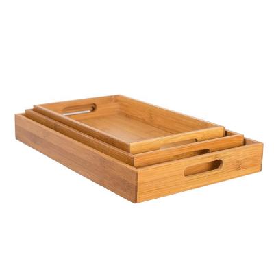 China Kindergarten Promotional Material Eco-Friendly Montessori Teaching Aid Wooden Serving Tray for sale