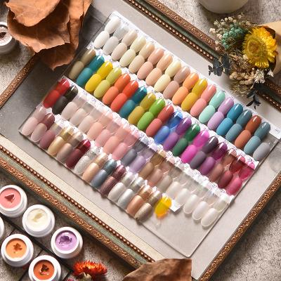 China Nail Paint 105 Colors Solid Cream Gel Mud For Nail Art Design 5ml UV LED Soak Off Gel Color UV Gel Long Lasting Nail Polish Varnish OEM for sale