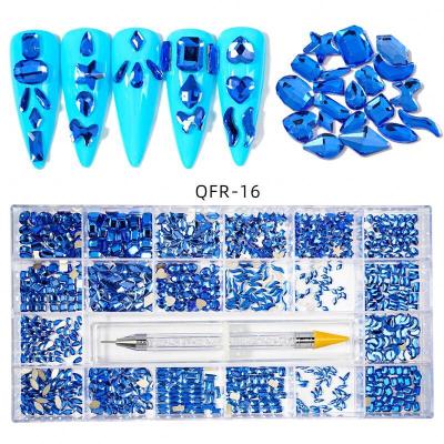 China Nail Diamond Rhinestones Nail Art Rhinestones +1pc Dotting Nail Pen Diamond Rhinestones Shiny Jewelry Set Crystal ab for sale