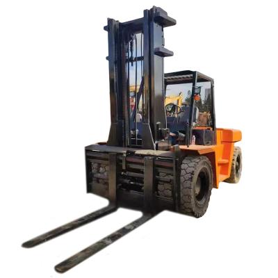 China 4.5m Lifting Diesel Forklift with Non-slip Off-road Tire and 10ton Capacity for sale