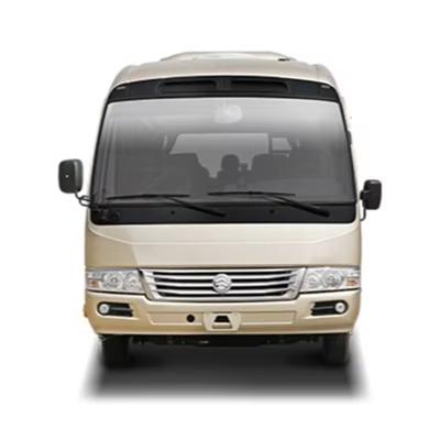 China Fuel Luxury Mini Bus Coaster 15-30 Seats for Traveling in Gas / Petrol Fuel Type for sale