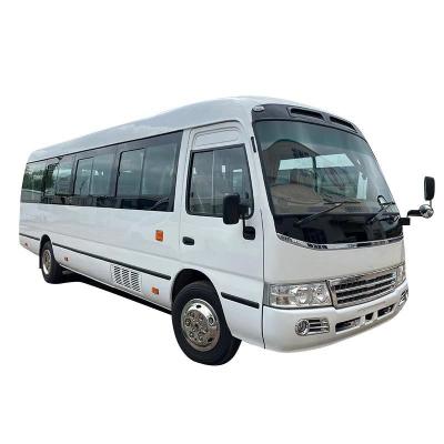 China Turbo Charger Engine Second Hand 25 Seater Coaster Bus for Africa Market Affordable for sale