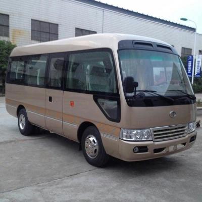 China Model 19 Seater RHD Mini Coaster Passenger Bus 70L Oil Tank 7.00R16 Tires Ready to Ship for sale