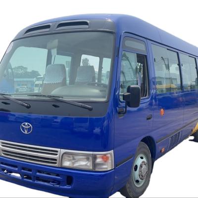 China 6-8L Engine Capacity Left Hand Drive Toyota Coaster Bus Highly Refurbished Used Euro 3 for sale