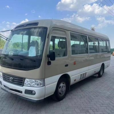 China 2023 Model Gasoline Toyota Coaster Bus 30 Seats Engine Capacity 4L 7005*2040*2785mm for sale