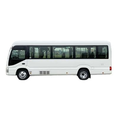 China Good Condition Toyota Used Bus 30 Passenger Mini Coaster Bus with Manual Transmission for sale