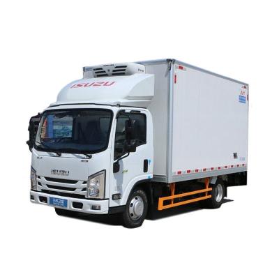 China 3360mm Wheelbase Isuzu 10 Ton Box Refrigerator Truck For Vegetable And Meat Transportation zu verkaufen