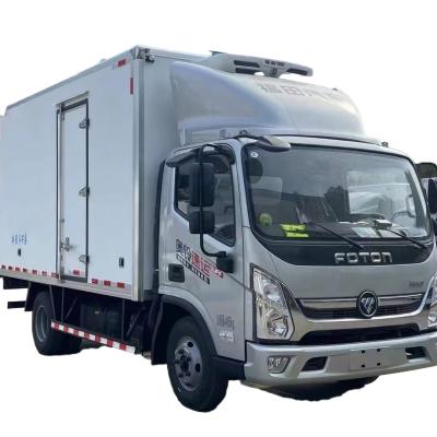 China Foton Refrigerated Truck For Fresh Live Fish And Frozen Products Custom's Requirement for sale