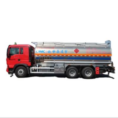 China CIMC LINYU 6*4 24m3 Aluminum Alloy Tanker Truck for Flammable Liquid Fuel Transport for sale