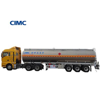 China High Capacity 48000 Liter Aluminum Alloy Gasoline Tanker Trailer With HOWO Chassis for sale