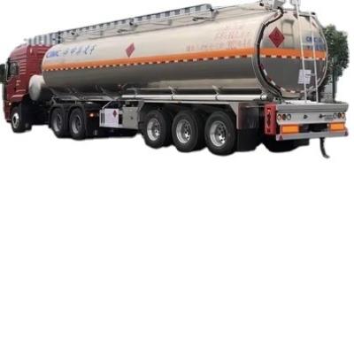 China 3 Axle 44m3 Liquid Petrol Aviation Kerosene Jet Fuel Transport Semi Trailer Tanker for sale