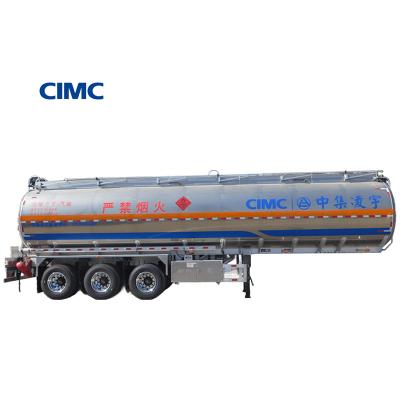 China 46000 Lite Oil Gasoline Semi-Trailer Fuel Tanker Transport Truck Trailer by CIMC LINYU for sale