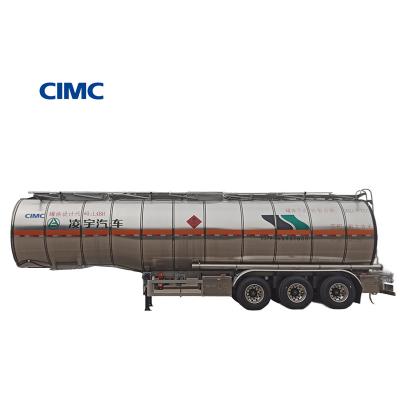 China CIMC LINYU 46000L Aluminum Alloy Fuel Tanker Trailer Truck with Wheelbase 6150 1310 1310 for sale