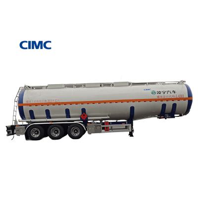 Китай CIMC LINYU 48000 50000Liter Fuel Tank Trailer 3 Axle 48m3 Aluminum Alloy Semi Trailer продается