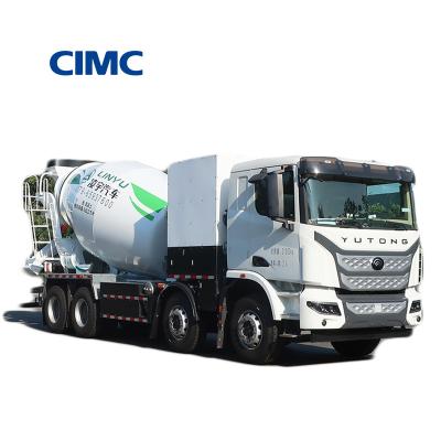 China 380kw CIMC LINYU 10 m3 Electric 8x4 Self Loading Mobile Concrete Mixer Truck for Mixing for sale