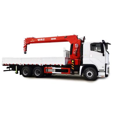 China Isuzu 12ton 16ton Pickup Truck Mounted Crane with Telescoping Boom 19.5M Span 6*4 zu verkaufen