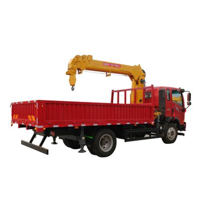 China 8 Ton Mini Truck Mounted Crane With 4m*4 Boom Arm And Eaton Hydraulic Pump Te koop