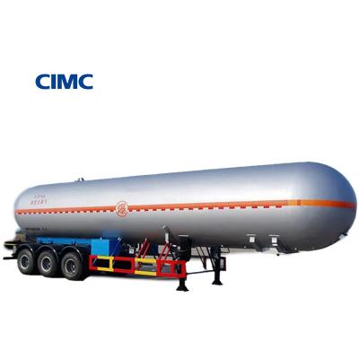 중국 총 무게 약 34000kg CIMC LINYU LPG 탱커 가스 운송을 위한 반 트레일러 판매용