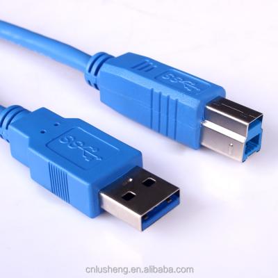 China Connect Printer to Computer Cost Effective High Quality USB 3.0 A Male to B Male Printer Cable Blue or Black Jacket for sale