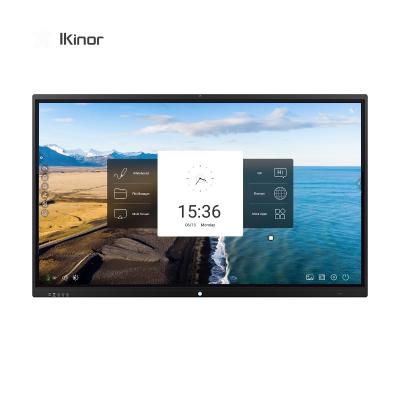 China Education.Training.Office IKinor factory price mobile or electronic interactive smart touch screen 65 wall mount whiteboard 75 86 98 inch for sale